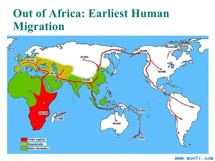 Image result for 世界地图 8万年前 人类迁徙
